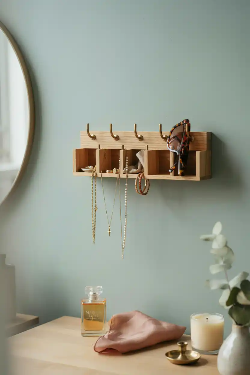 A Hanging Jewelry and Accessory Organizer