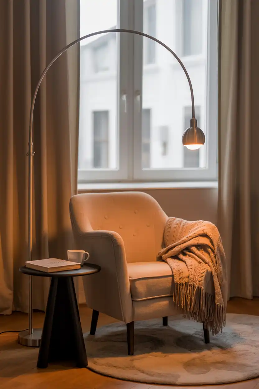 A Reading Corner Floor Lamp