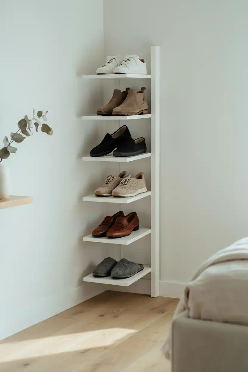 A Vertical Shoe Rack