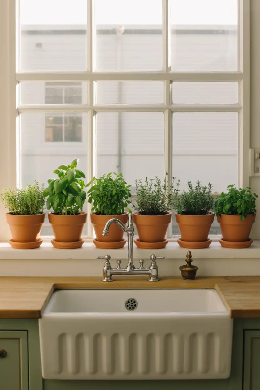 A Window Herb Garden