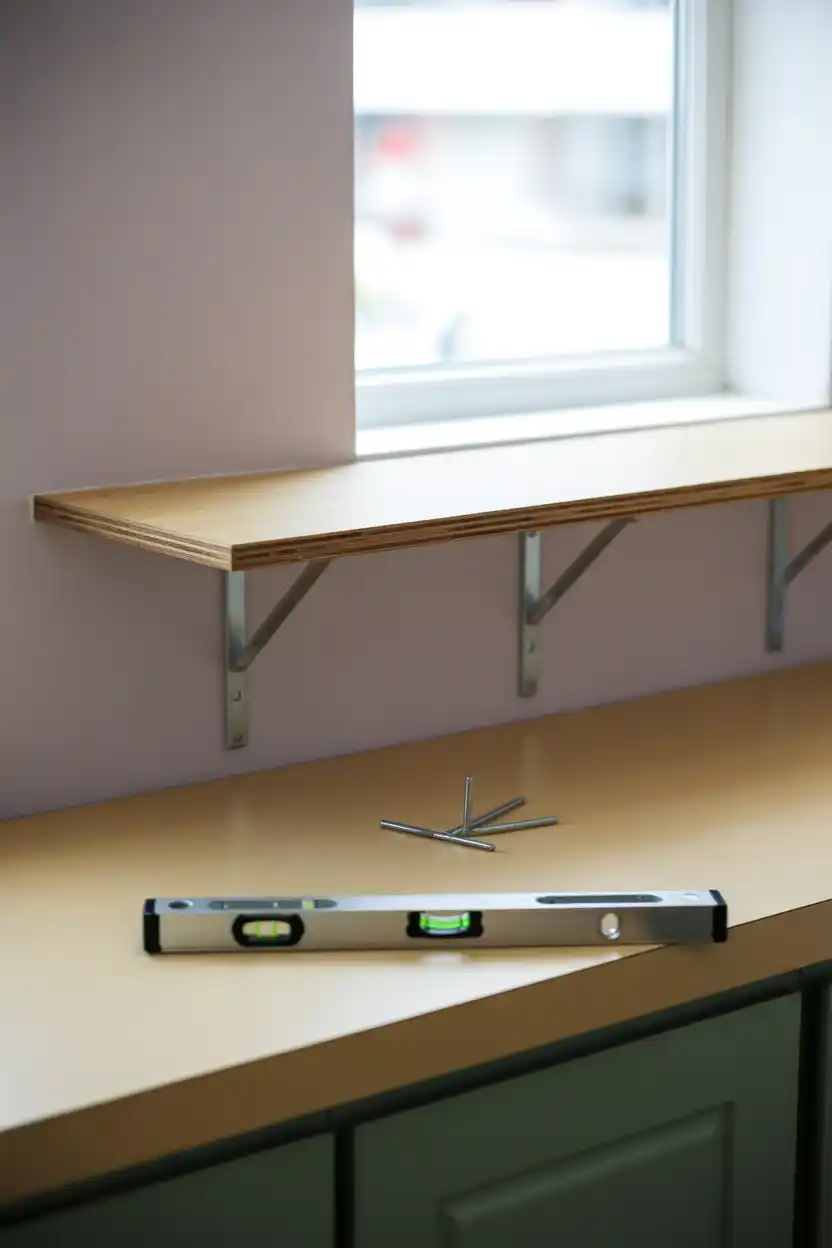 Add a Floating Shelf for Vertical Storage