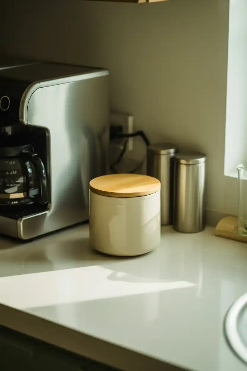 Add a Small Bin for Coffee Grounds