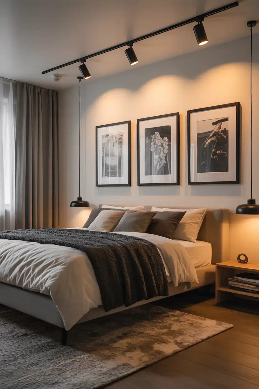 Adjustable Track Lighting for Art or Textured Walls