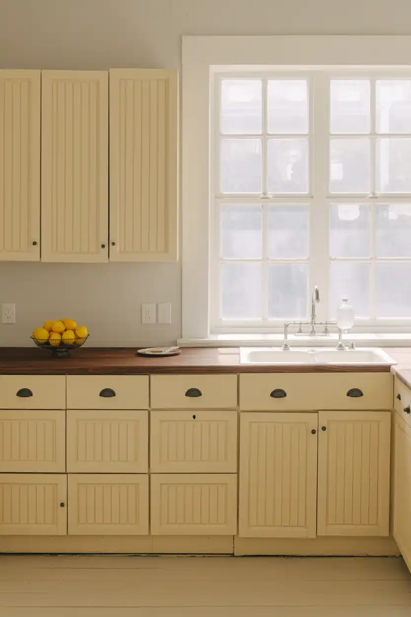 Beadboard Cabinetry for Cottage Texture