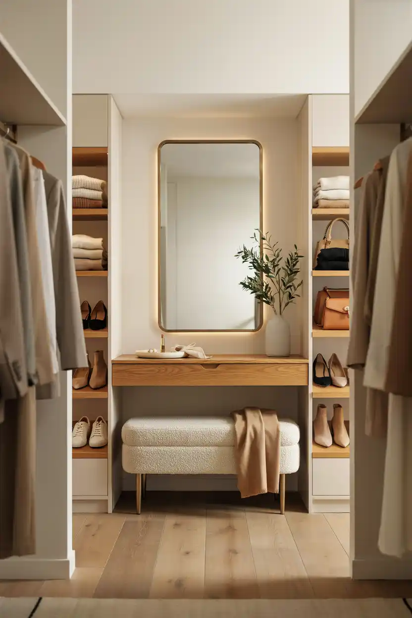 Built-In Closet Vanity Nook