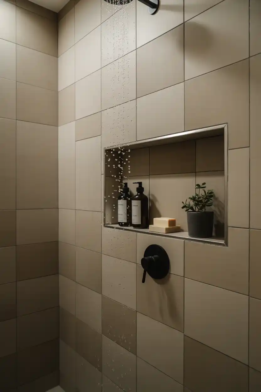 Built-In Wall Niche in Shower