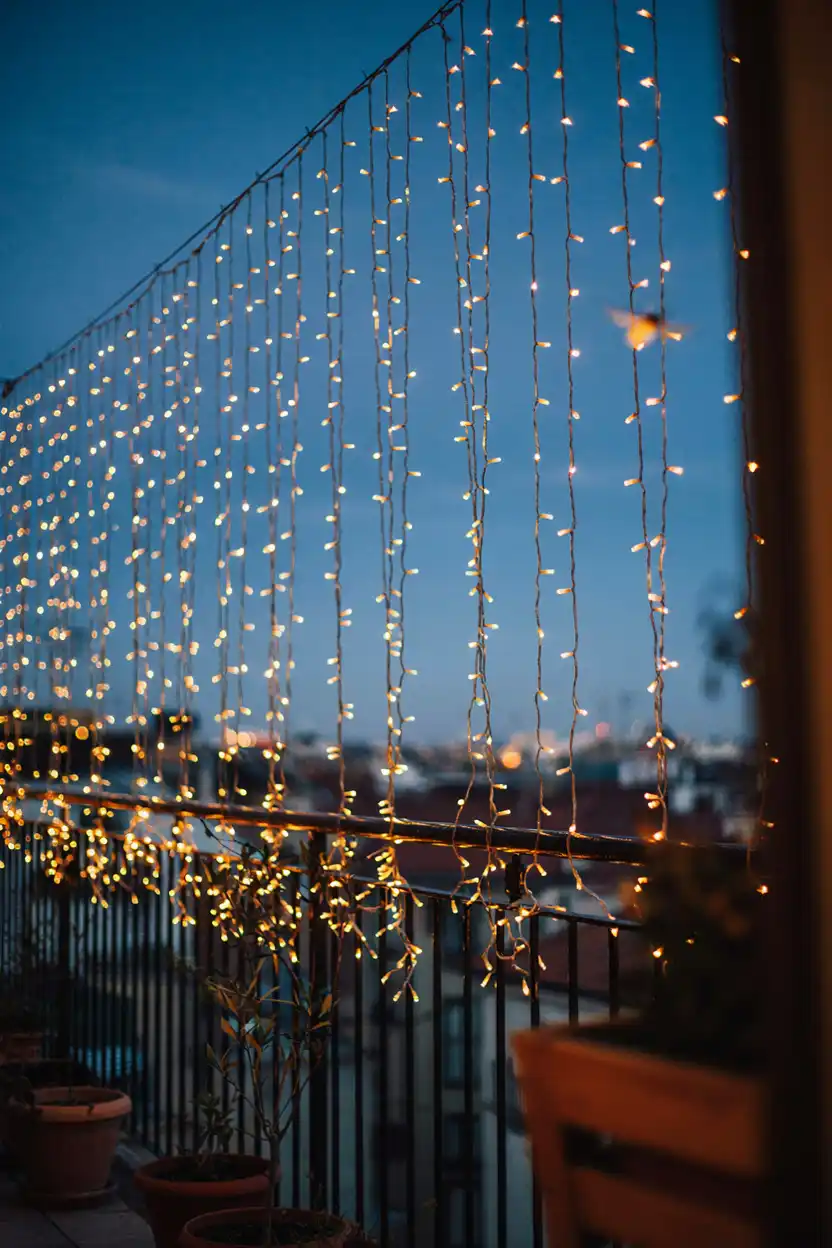 Cascading Solar Fairy Light Curtain