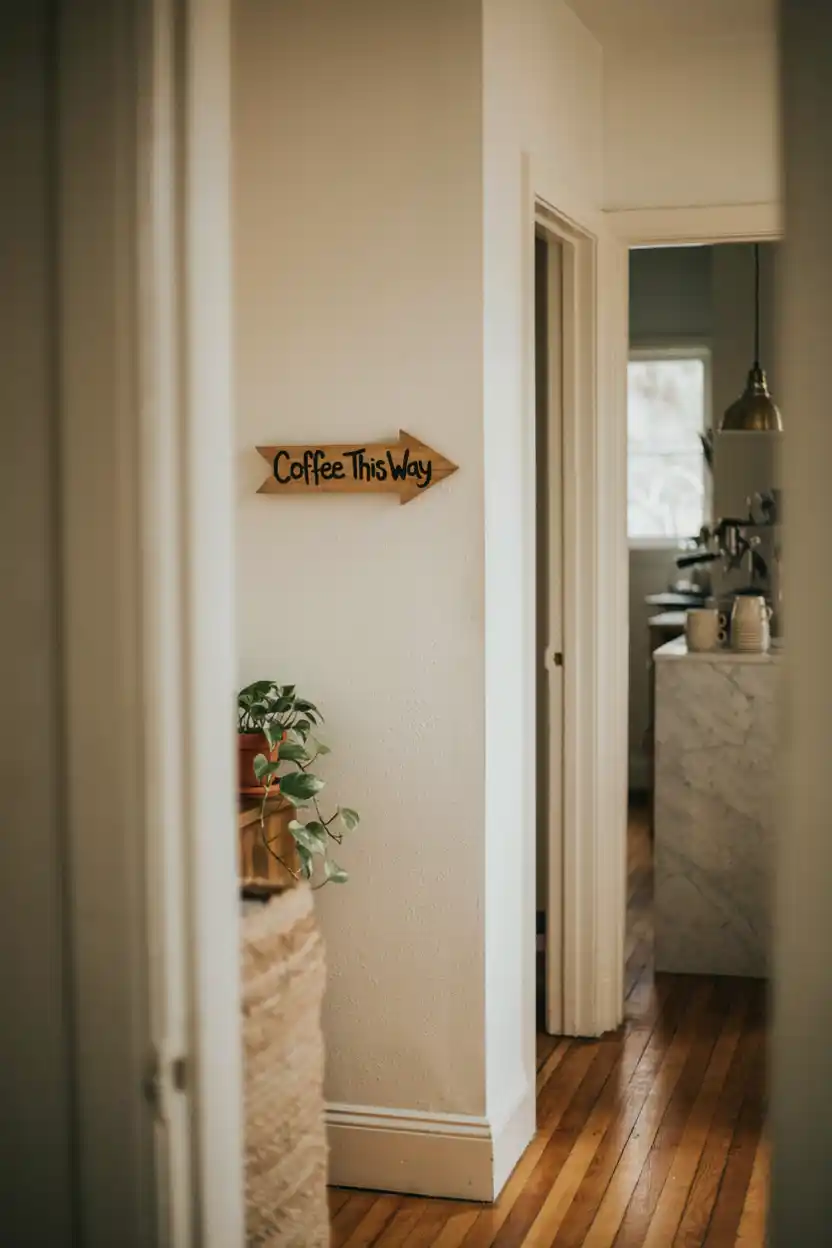 Coffee Bar Directional Sign