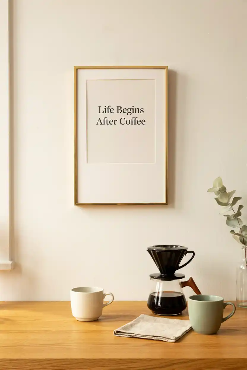 Coffee Quote Sign