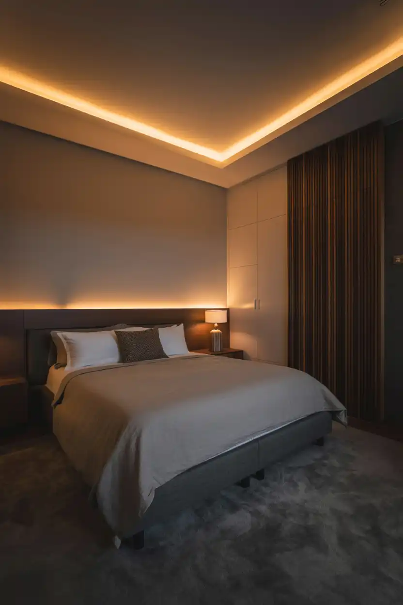 Cove Lighting Along the Ceiling Perimeter