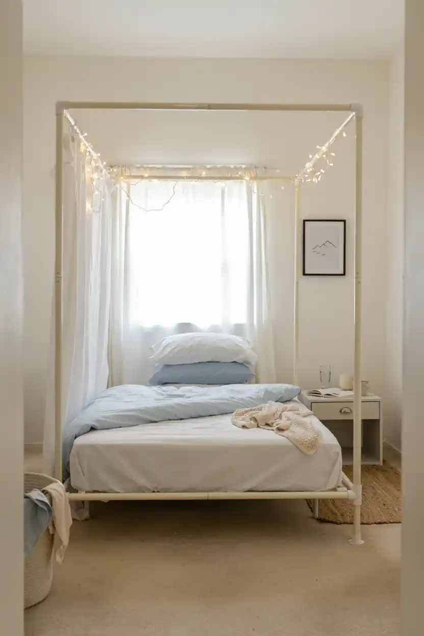 DIY PVC Pipe Canopy Frame
