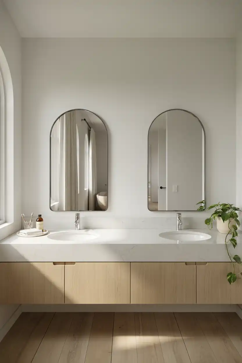 Double Vanity with Quartz Top