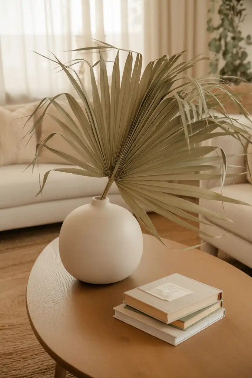 Dried Palm Leaf Arrangement