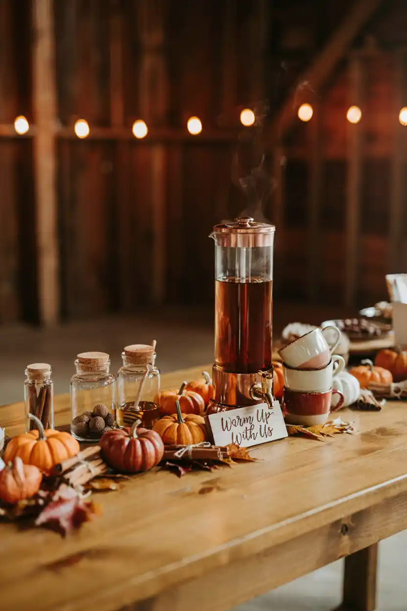 Fall-Themed Spiced Coffee Bar