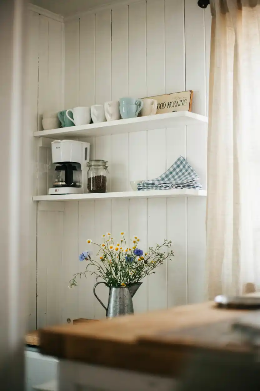 Farmhouse Style Floating Shelves