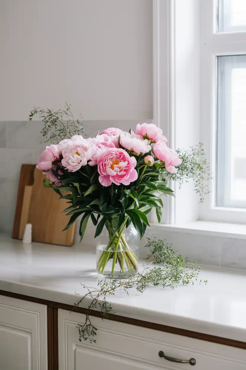 Fresh Flower and Greenery Styling Corner