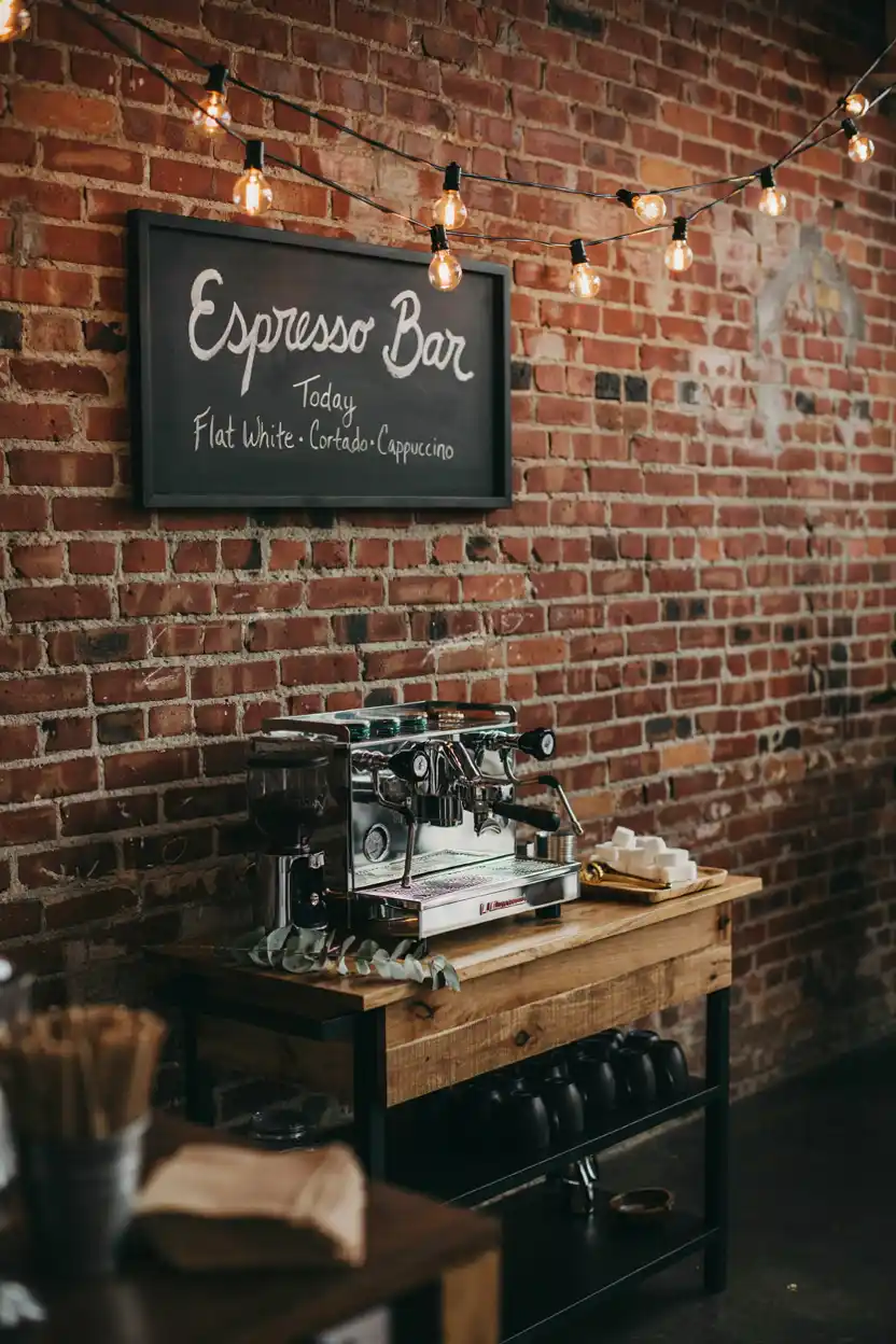 Industrial Chic Coffee Cart