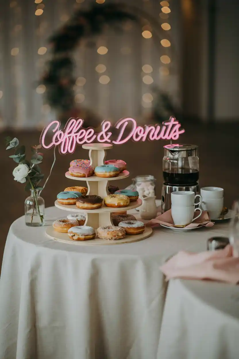 Late-Night Coffee and Donut Bar