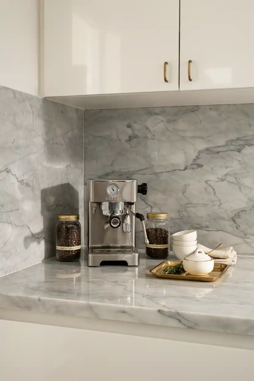 Marble Countertop Mini Bar