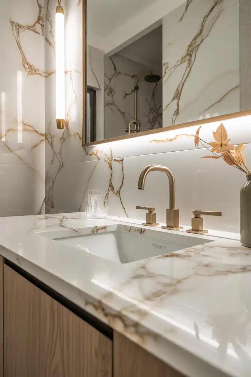 Marble-Look Porcelain Slab
