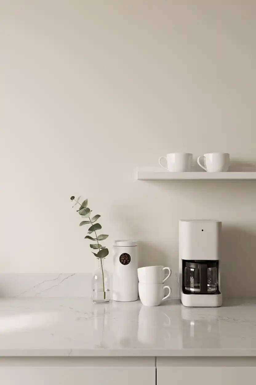 Minimalist White Coffee Nook