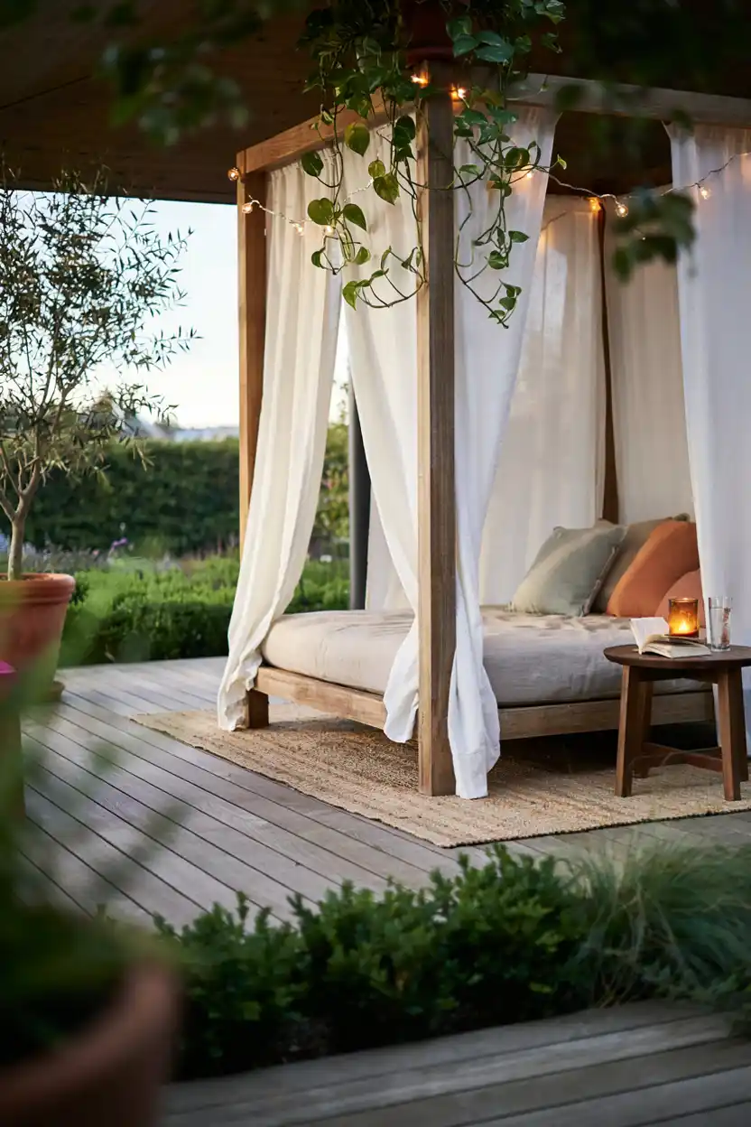 Outdoor Patio Canopy Daybed