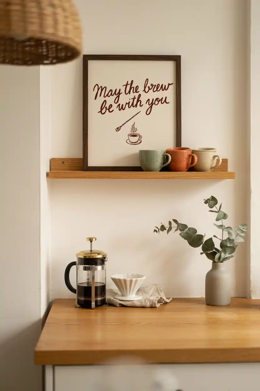 Punny Movie-Reference Coffee Sign