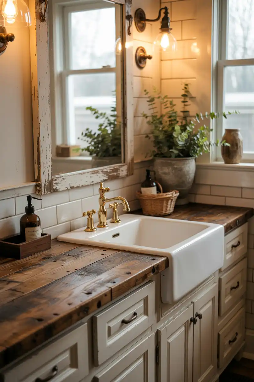 Reclaimed Wood Vanity Top