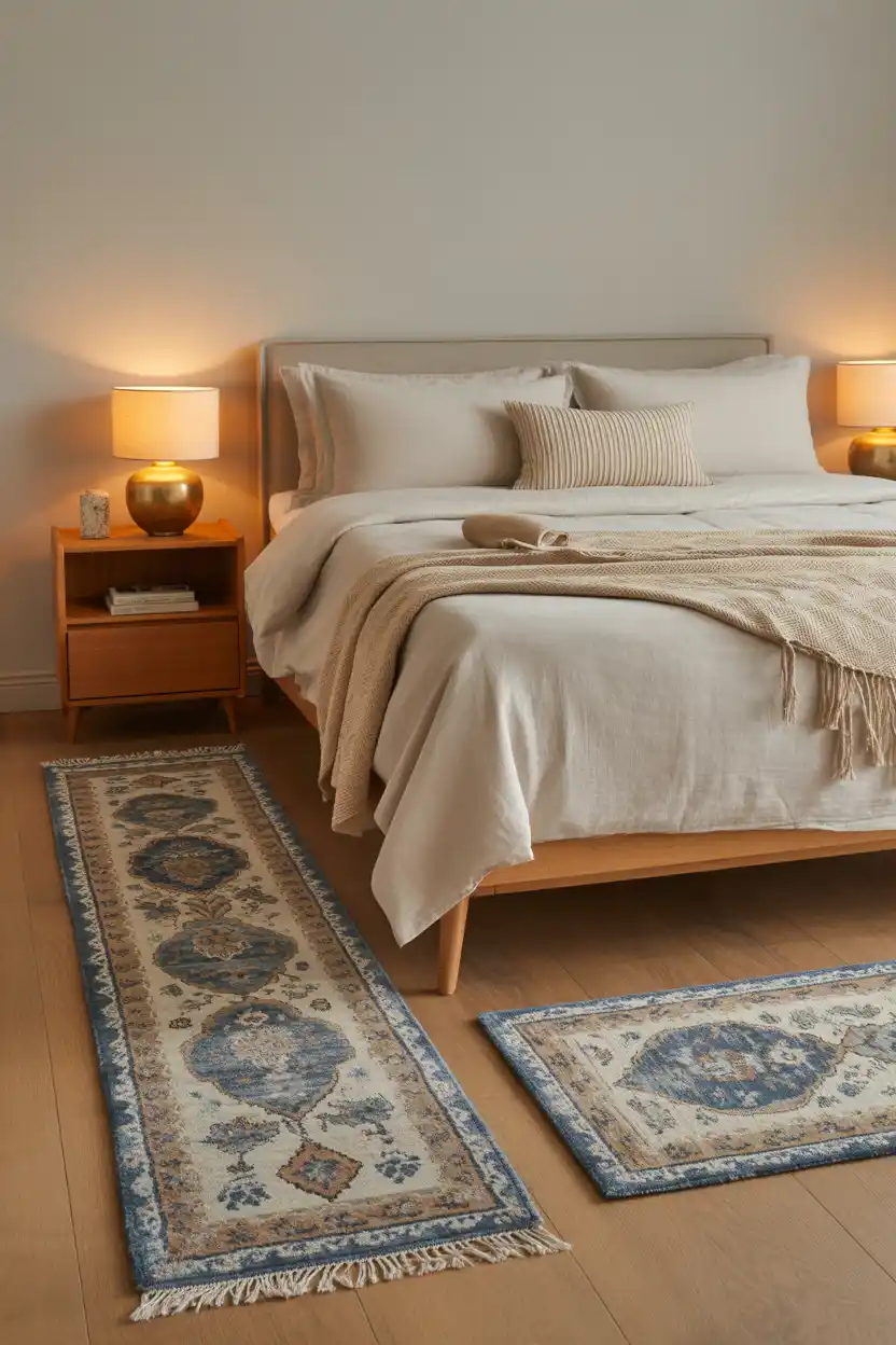 Runner Rugs on Each Side of the Bed