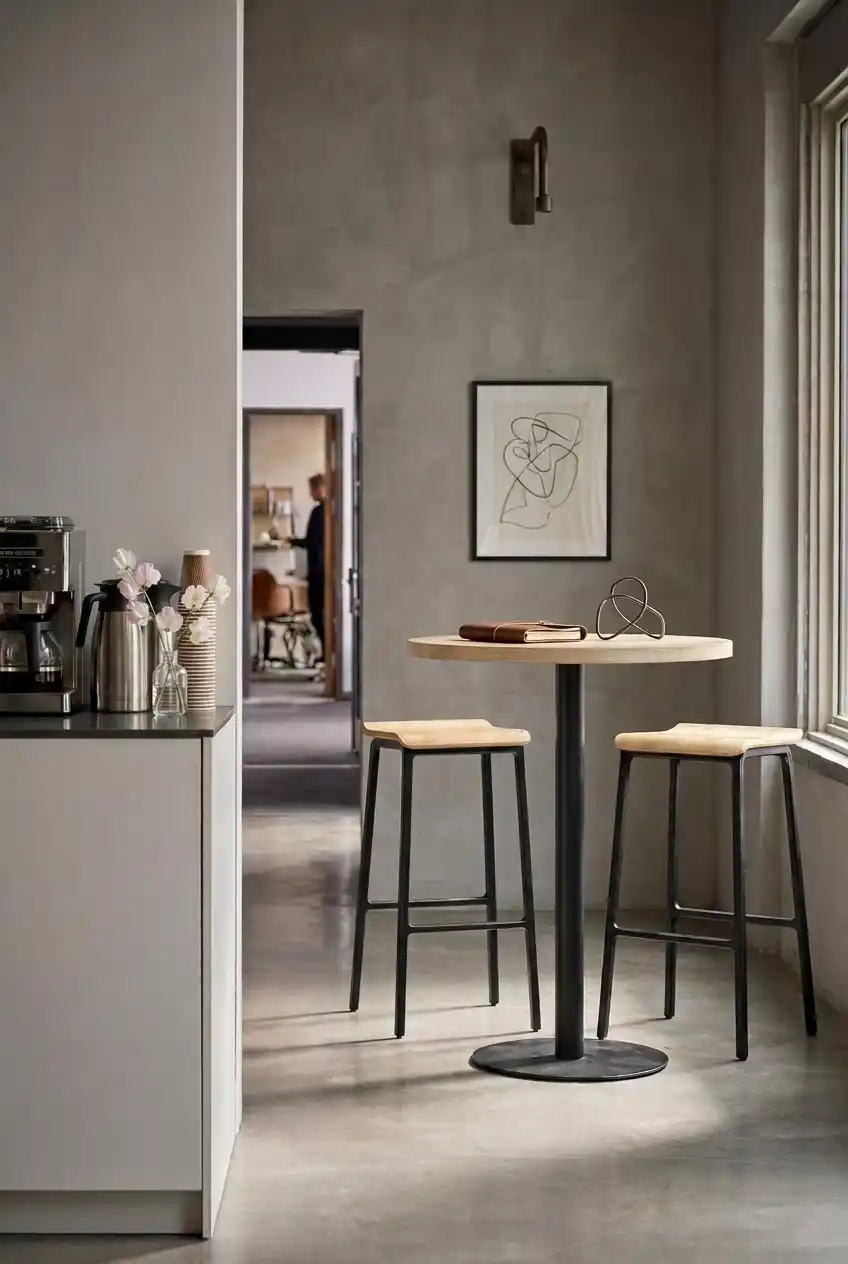 Standing Coffee Bar with High-Top Table