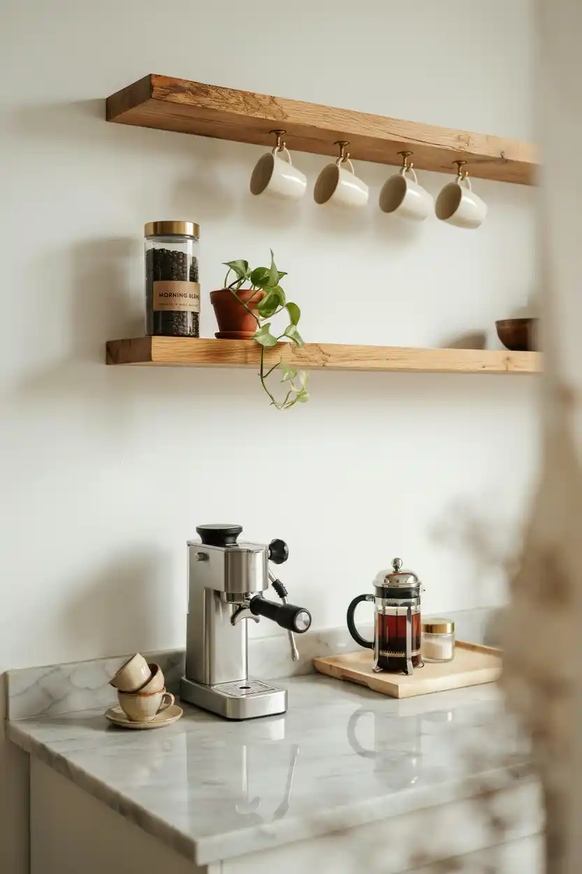 The Floating Shelf Coffee Nook