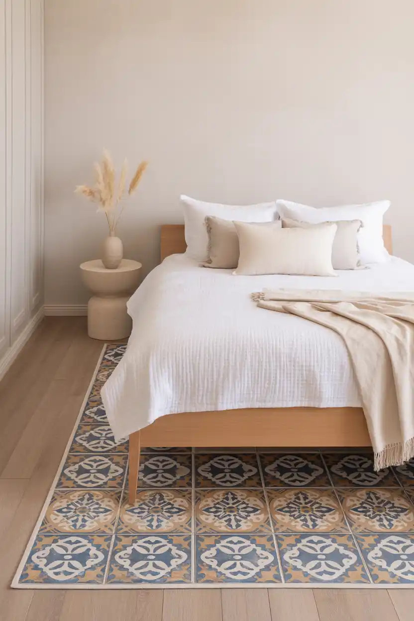 Tile-Look Printed Rug