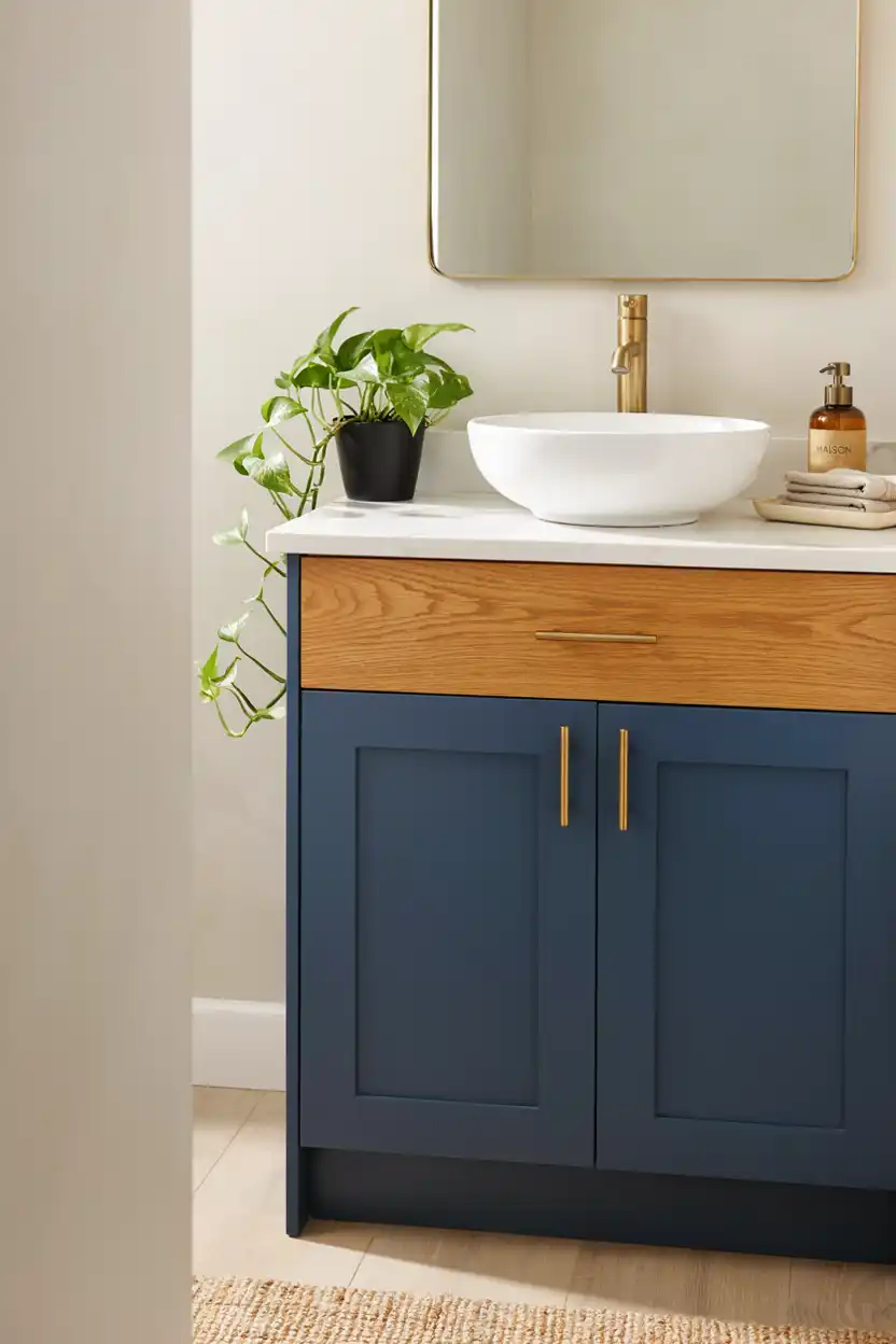 Two-Tone Vanity Cabinet