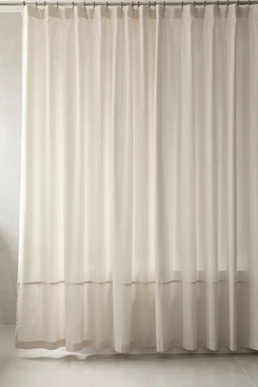 Weighted-Hem Curtain for a Tailored, No-Cling Finish