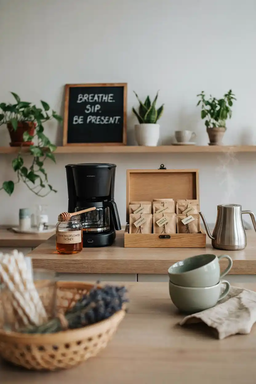 Wellness-Focused Coffee and Tea Station