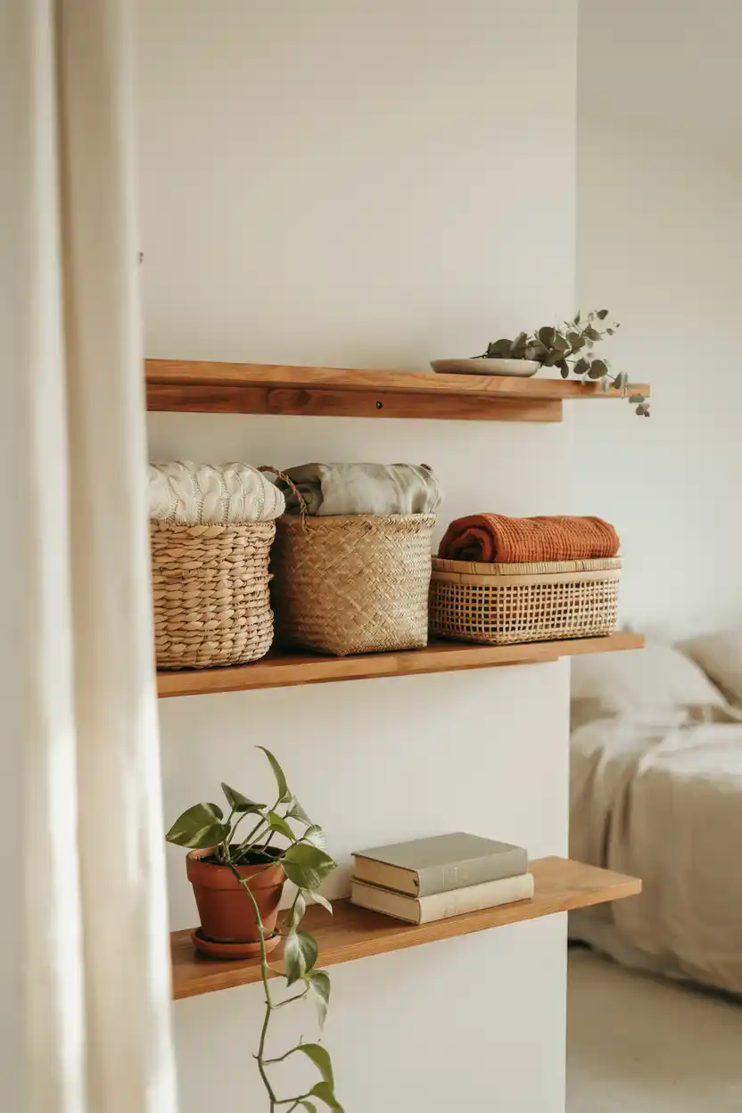 Woven Baskets for Open Shelving