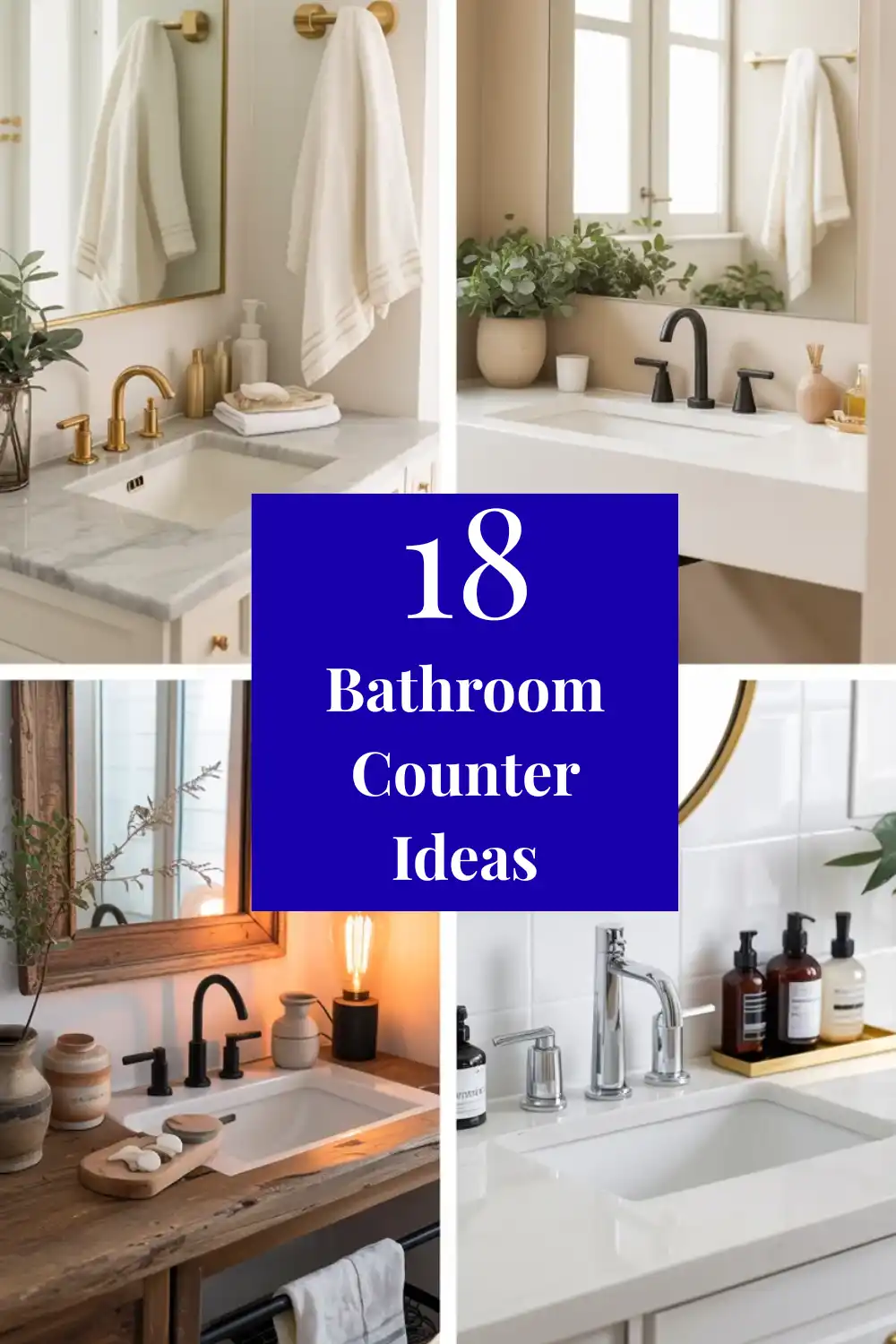 bathroom counter ideas